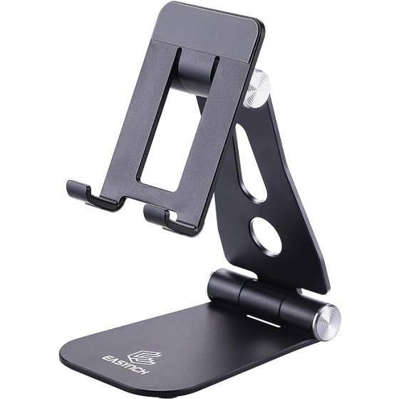 EASYNCH Aluminum Mobile Stand, Black - EA-112