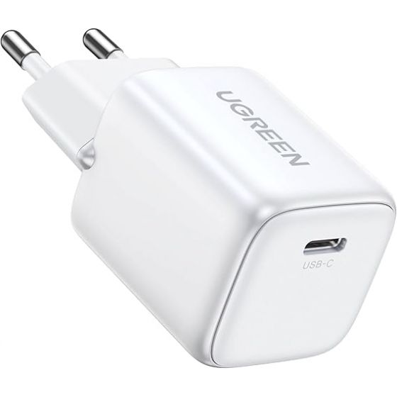 شاحن يوجرين نيكسود، 30 وات، منفذ USB-C - ابيض
