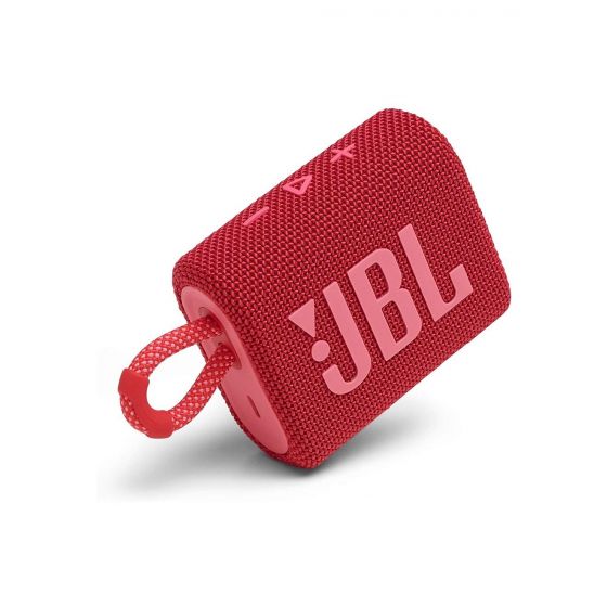 مكبر صوت بلوتوث محمول جي بي ال جو 3، بتصميم مضاد للمياه، احمر - JBLGO3RED