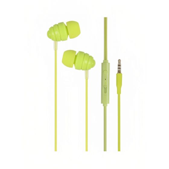 Joyroom In Ear Wired Earphone with Microphone, Green - EL112