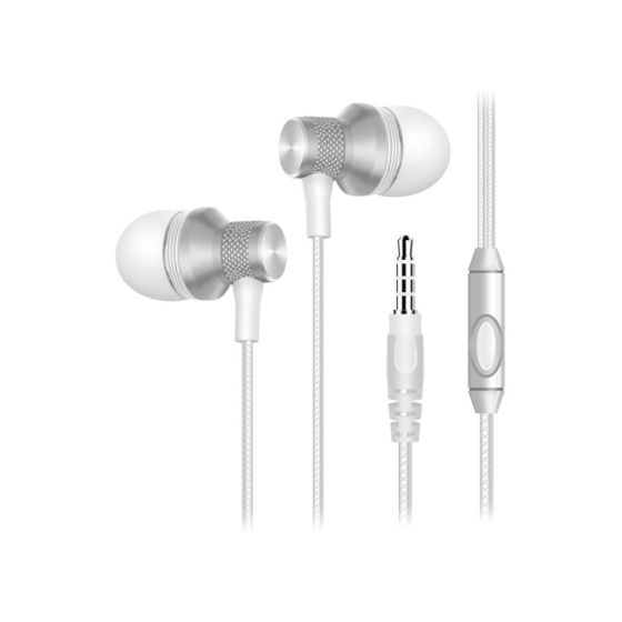 In-Ear Wired Earphones- Silver