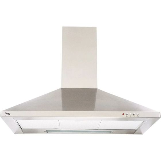 Beko Chimney Cooker Hood, 90cm, Silver - CWB9441XNH