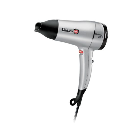 Valera Silent Hair Dryer, 2200 Watt, 3 Temperature settings, Silver- MOD. 545.09DV