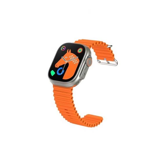 Itel Smartwatch 2 Ultra - Silver Case, Orange Strap