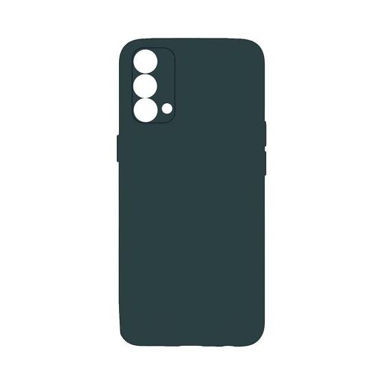 StraTG Silicon Back Cover for Oppo A74 and A95 4G  - Dark Green