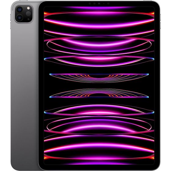 Apple 4th Generation iPad Pro 11 2022 Tablet, 11 Inch, 256GB, 8GB RAM, 5G - Space Grey