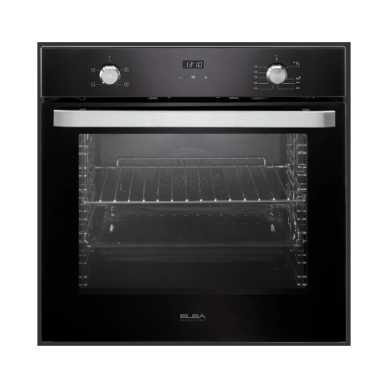 Elba Digital Built-in Electric Oven with Grill, 65 Liters, 60 cm, Black - EL10XLBFG