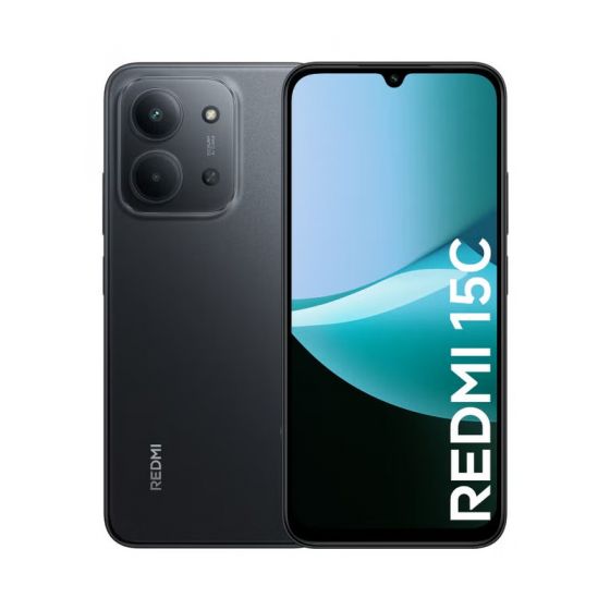 شاومي ريدمي 15C، سعة 256 جيجا، رام 8 جيجا، شبكة 4G LTE، بشريحتين - رمادي ميدنايت