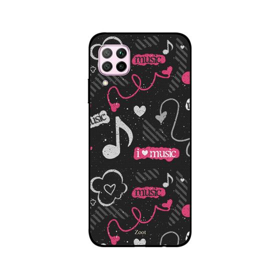 Zoot I Love Music Printed Back Cover for Huawei Nova 7i