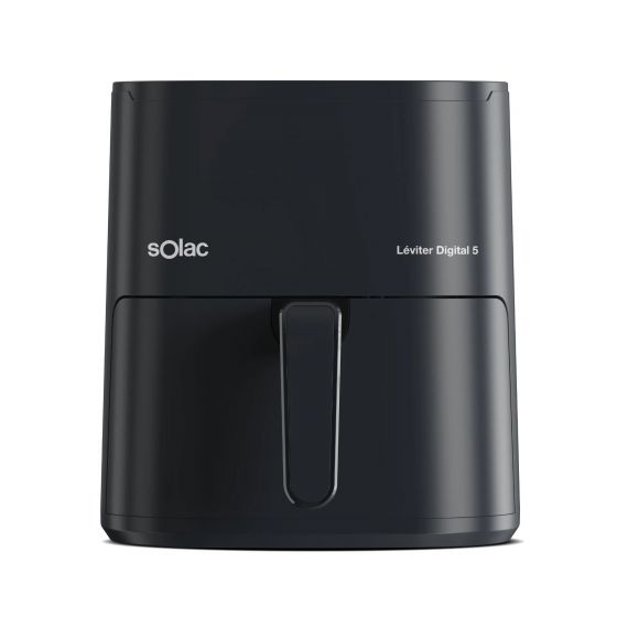 Solac Leviter Digital 5 Air Fryer, 5 Liters, 1500 Watt, Black - S97203800