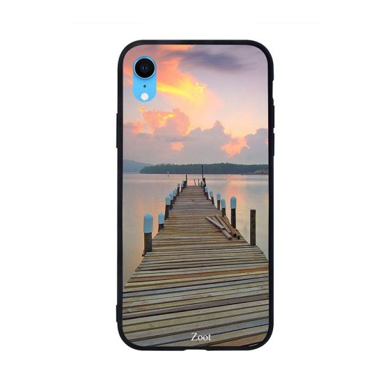 Sea Way Wooden Printed Back Cover for Apple iPhone XR