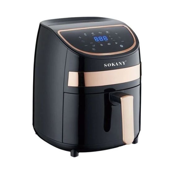 قلاية بدون زيت سوكاني، سعة 3.8 لتر، 1000 وات، اسود وذهبي - SK-8011