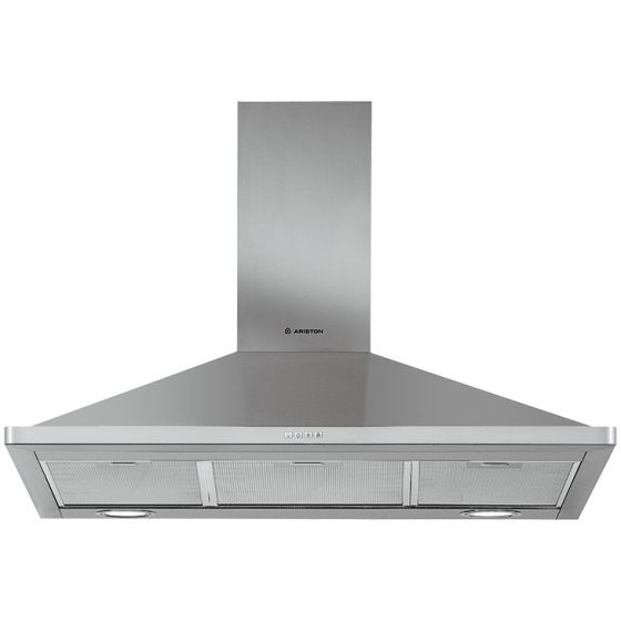 Ariston Built-In Pyramid Hood, Stainless Steel, 90 cm - AHPN 9.7F AM X