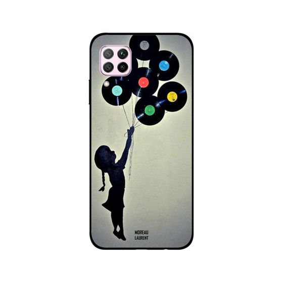 Moreau Laurent Holding CDs Balloon Printed Back Cover for Huawei Nova 7i