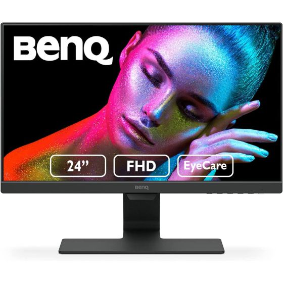 BenQ 24 Inch FHD IPS Gaming Monitor, 60Hz, 5 GTG, Black - GW2480T