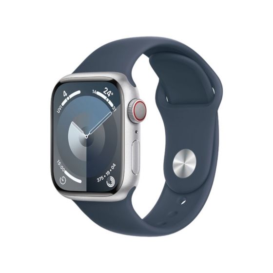 Apple Watch Series 9 , 45mm, Aluminum Case with Storm Blue Sport Band
