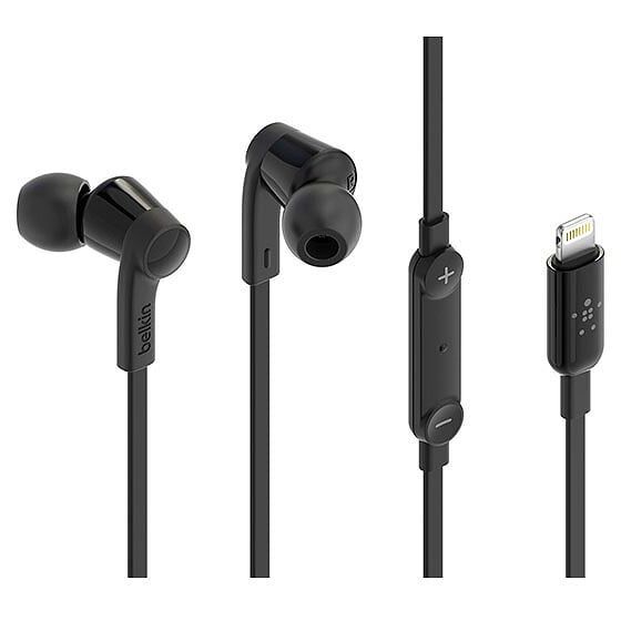 Belkin Wired Earphones With Microphone, Black - G3H0001btBLK