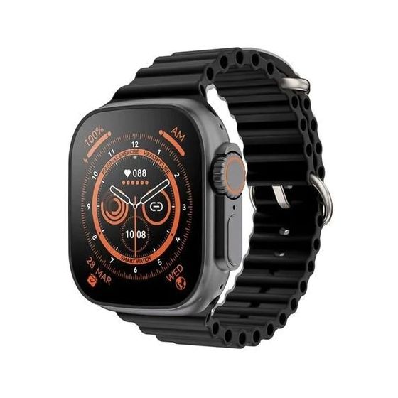 T800 Ultra Smart Watch Series 8, 49mm- Black
