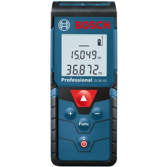 Bosch Professional Laser Measure, 40 Meters, Blue/Black - GLM 40 