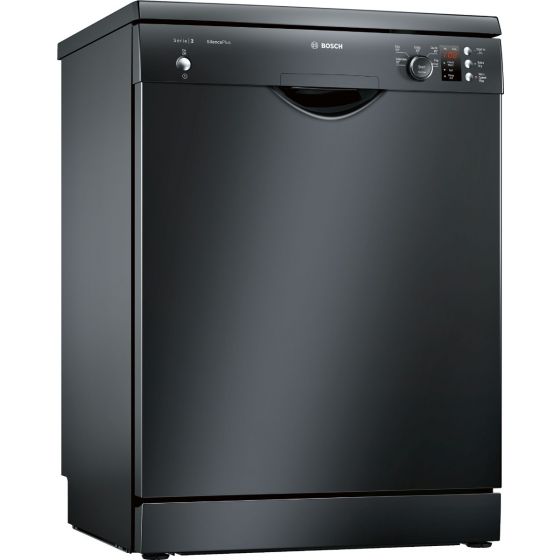 Bosch Free-Standing Dishwasher, 12 Place settings, Black - SMS25AB00G