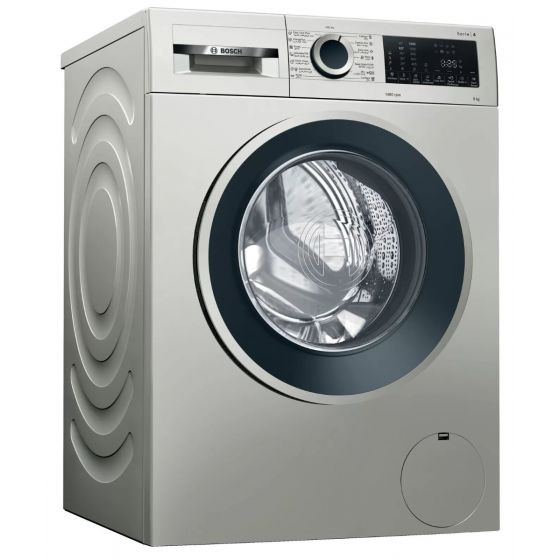 Bosch Automatic Washing Machine Serie 4, Front Loade, 9kg, Silver - WGA144XVEG
