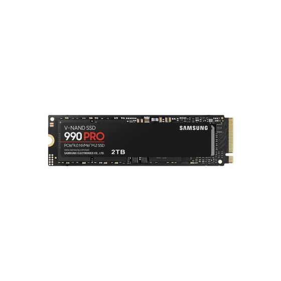 محرك اقراص SSD داخلي سامسونج 990 برو، M.2، سعة 2 تيرا، اسود - MZ-V9P2T0BW
