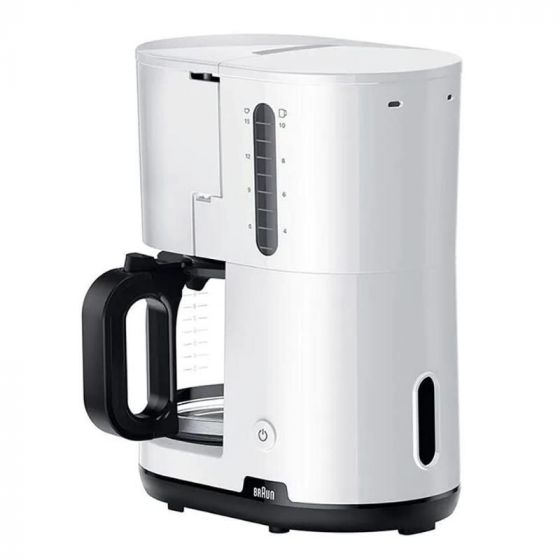 Braun Breakfast1 Drip Coffee Maker, 10 Cups, 1000 Watt - White