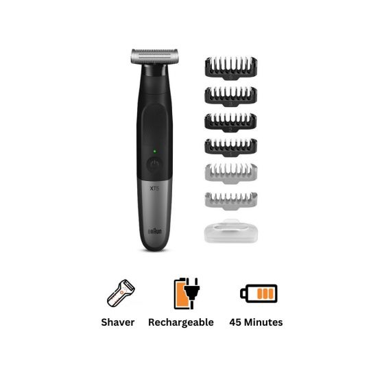 Braun Face and Body Hair Shaver for Men, Grey - XT5200