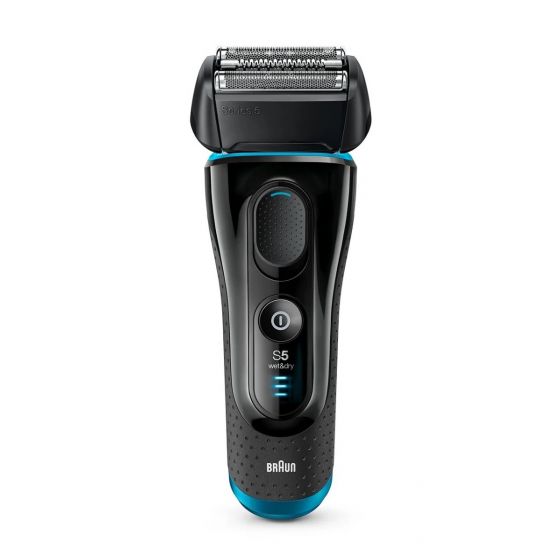 Braun Series 5 Wet & Dry Shaver for Men, Black/Blue - 5140s