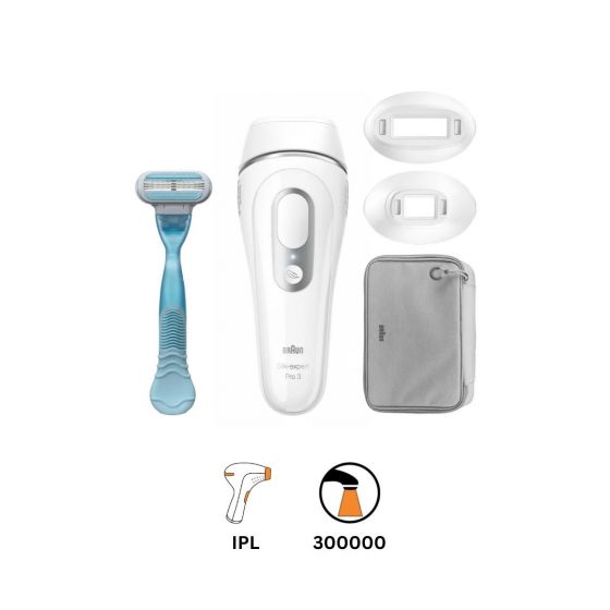جهاز إزالة الشعر براون سيلك اكسبرت برو 3  IPL مع ماكينة فينوس - PL3121
