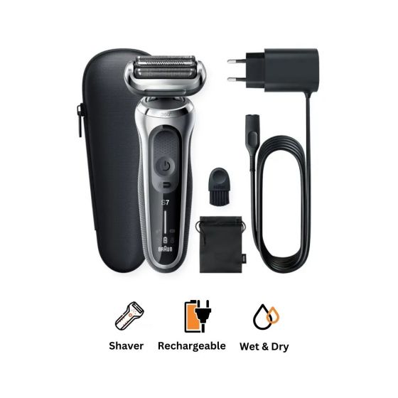 Braun Series 7 Wet and Dry Shaver, Silver - 71-S1000s