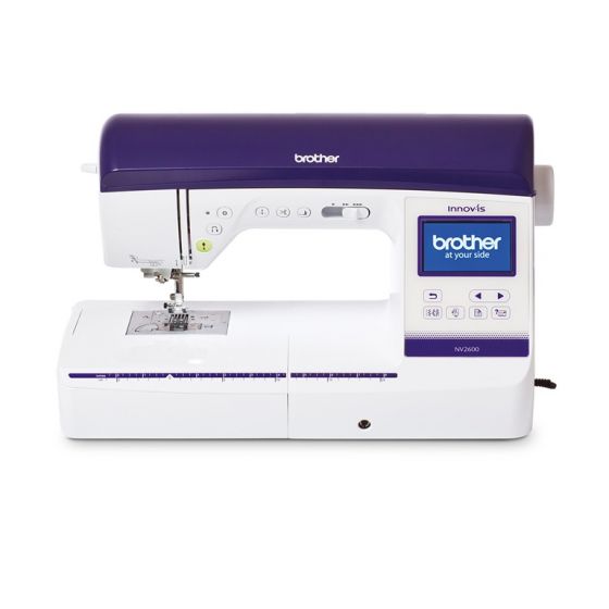 ماكينة خياطة وتطريز براذر بكمبيوتر، ابيض - NV2600