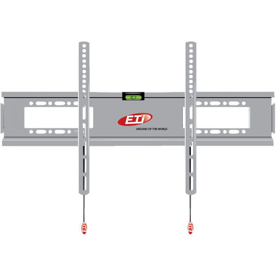 حامل حائط للتلفزيونات من اي تي اي مقاس (42:60) بوصة، فضي - BSL130