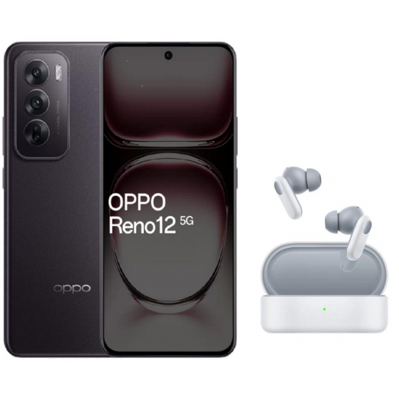 Oppo Reno 12, 512GB, 12GB RAM, 5G, Dual SIM - Matte Brown with Enco Buds2 Pro