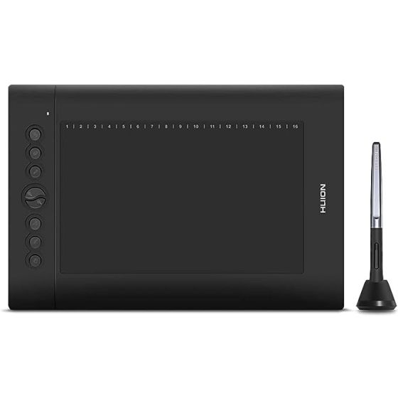 Huion H610Pro V2 Graphics Drawing Pen Tablet 8192 Pressure Sensitivity with Battery-Free Stylus