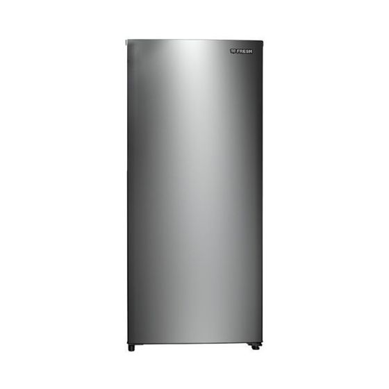 Fresh No Frost Upright Deep Freezer, 130 Liters, 5 Drawers, Silver - Fnu-Lr250s