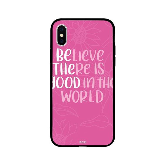 جراب ظهر بطبعة عبارة Good In The World لابل ايفون XR