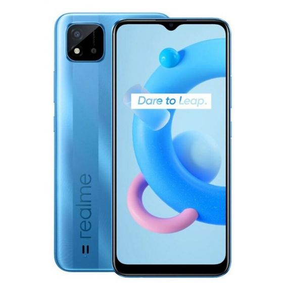 ريلمي C11 2021 بشريحتين، 32 جيجا، رام 2 جيجا، شبكة 4G LTE - ازرق