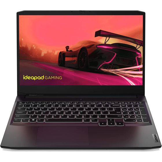 Lenovo IdeaPad Gaming 3 15ACH6 Laptop, AMD Ryzen 7-5800H, 15.6 Inch FHD, 512GB SSD, 16GB RAM, 4GB NVIDIA GeForce RTX 3050 TI Graphics, Dos - Black