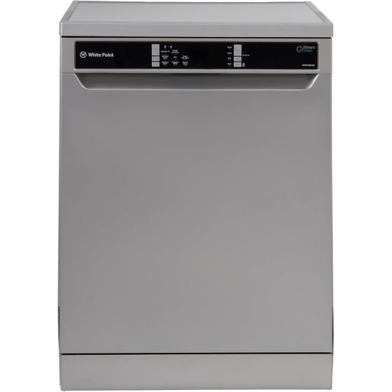 White Point Freestanding Dishwasher, 14 Persons, Silver - WPD148HDS