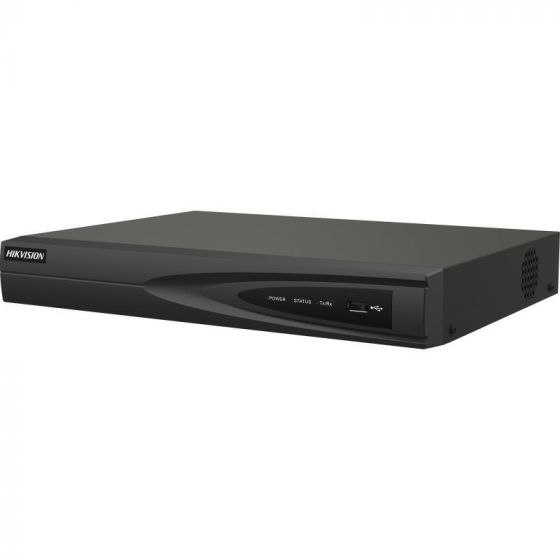 مسجل فيديو شبكي هيكفيجن 4K بكسل، H.265، بـ 4 قنوات، اسود - DS-7604NI-K1/4P