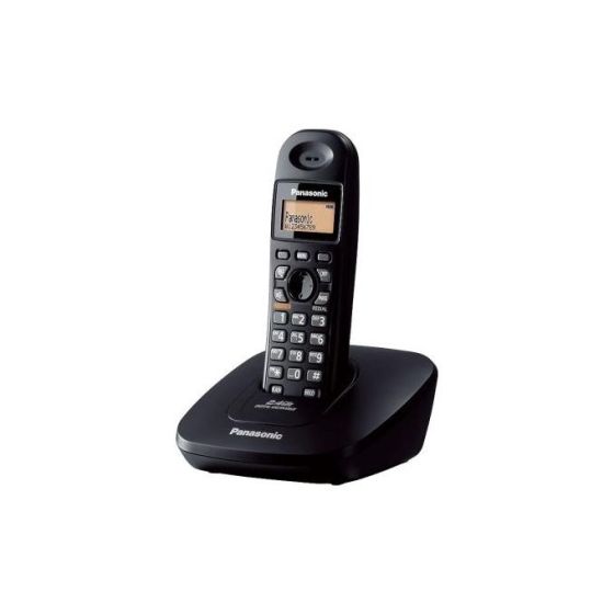 Panasonic Digital Cordless Phone with Handset, Black - KX-TG3611BX