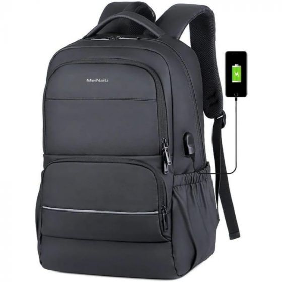 N Elegance Laptop Backpack for 15 Inch Laptops - Black