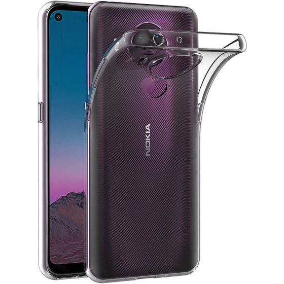 AICEK Case Compatible for Nokia 3.4 / Nokia 5.4, Transparent Silicone Cover for Nokia 3.4 / Nokia 5.4 Bumper Covers Clear Case (6.39 inch)