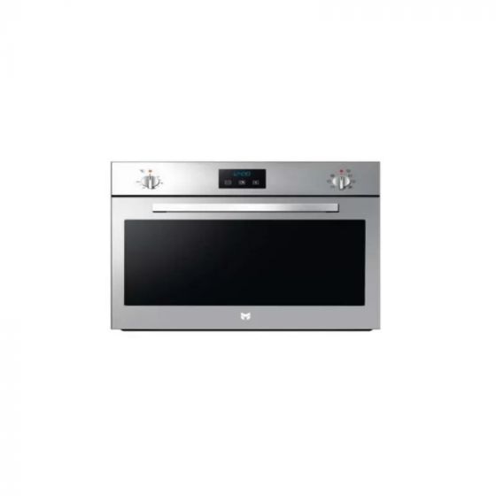 Meneghetti Built-in Gas Oven, With Grill, 90Cm, 91 Liters, Silver - OMGG D95 C XL T LI