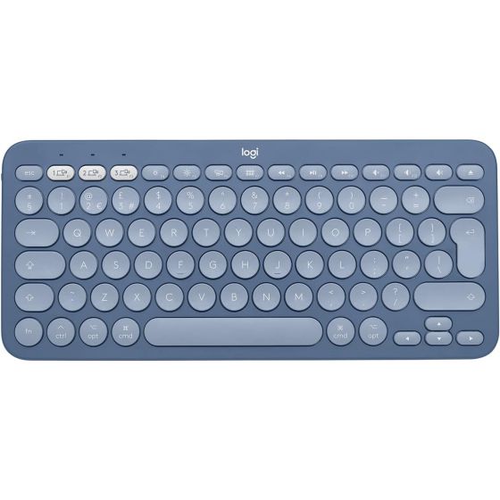Logitech K380 Multi-Device Bluetooth Keyboard for Mac with Compact Slim Profile, Easy-Switch, 2 Year Battery, MacBook Pro/MacBook Air/iMac/iPad Compatible - Blueberry