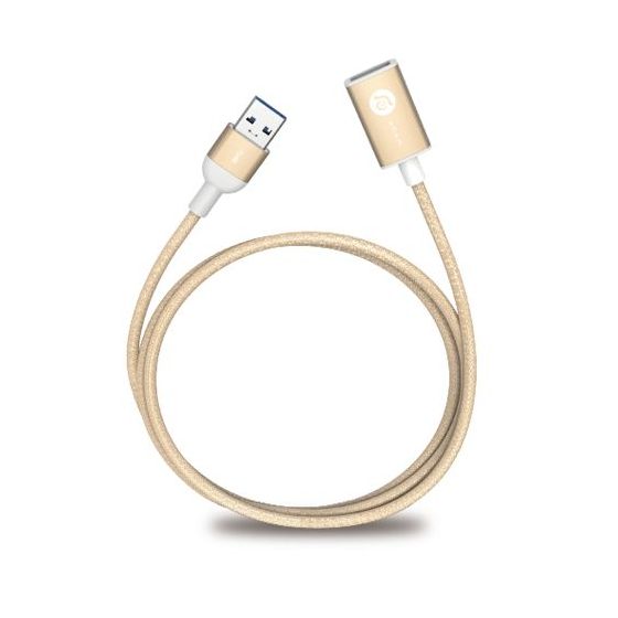 كابل USB الى USB ادم ايلمنتس بيك، 1.2 متر، ذهبي - AFM120