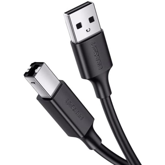 Keendex KX 2503 USB 2.0 Printer Cable Male to Male for Canon Epson HP ZJiang Label, 1.5 Meters - Black