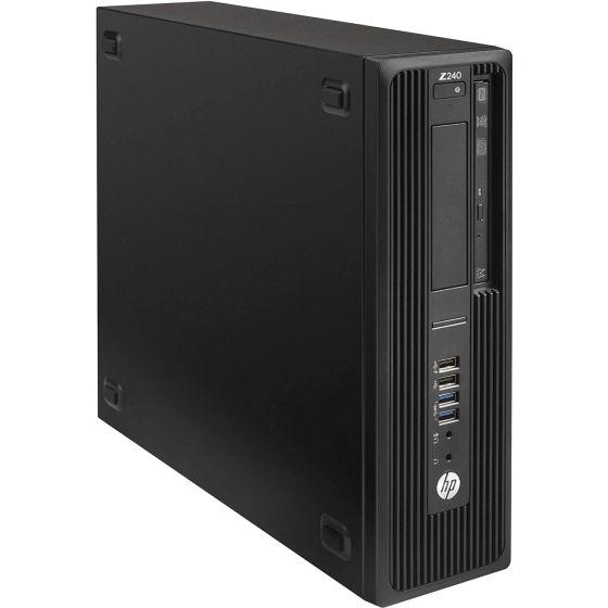 Hp Z240 SFF Tower PC, Intel Core i7-6700, 1 TB HDD, 8 GB RAM, Intel Graphics, DOS - Black