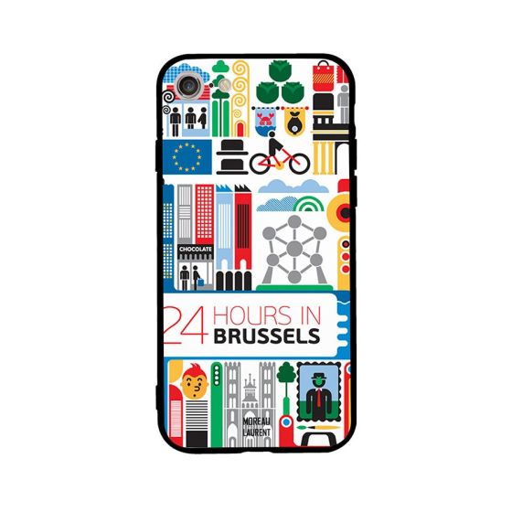 Moreau Laurent TPU 24 Hours In Brussels Pattern Back Cover For IPhone SE